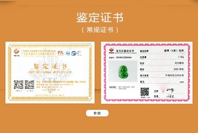 GTC鉴定证书（常规证书）